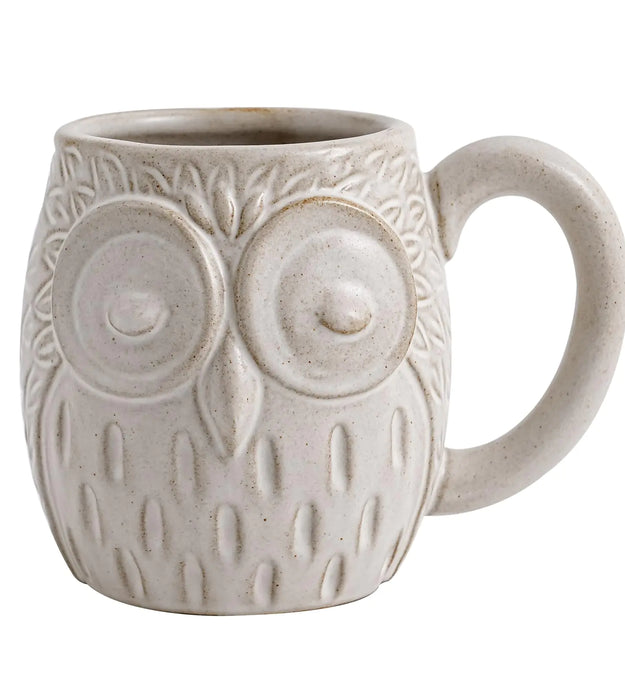 20 oz Owl Ceramic Coffee Mug - Large Ceramic Coffee Mug - Cute 3D Owl Design Unique & Creative Mug for Coffee Tea Hot Cocoa and More