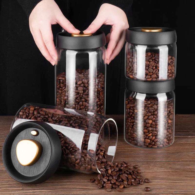 Beans Vacuum Sealed Jug Set Black